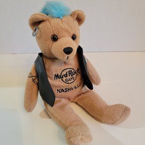 Hard Rock Cafe Nashville, Live Love Rock Nashville Bean Bag Plush Bear